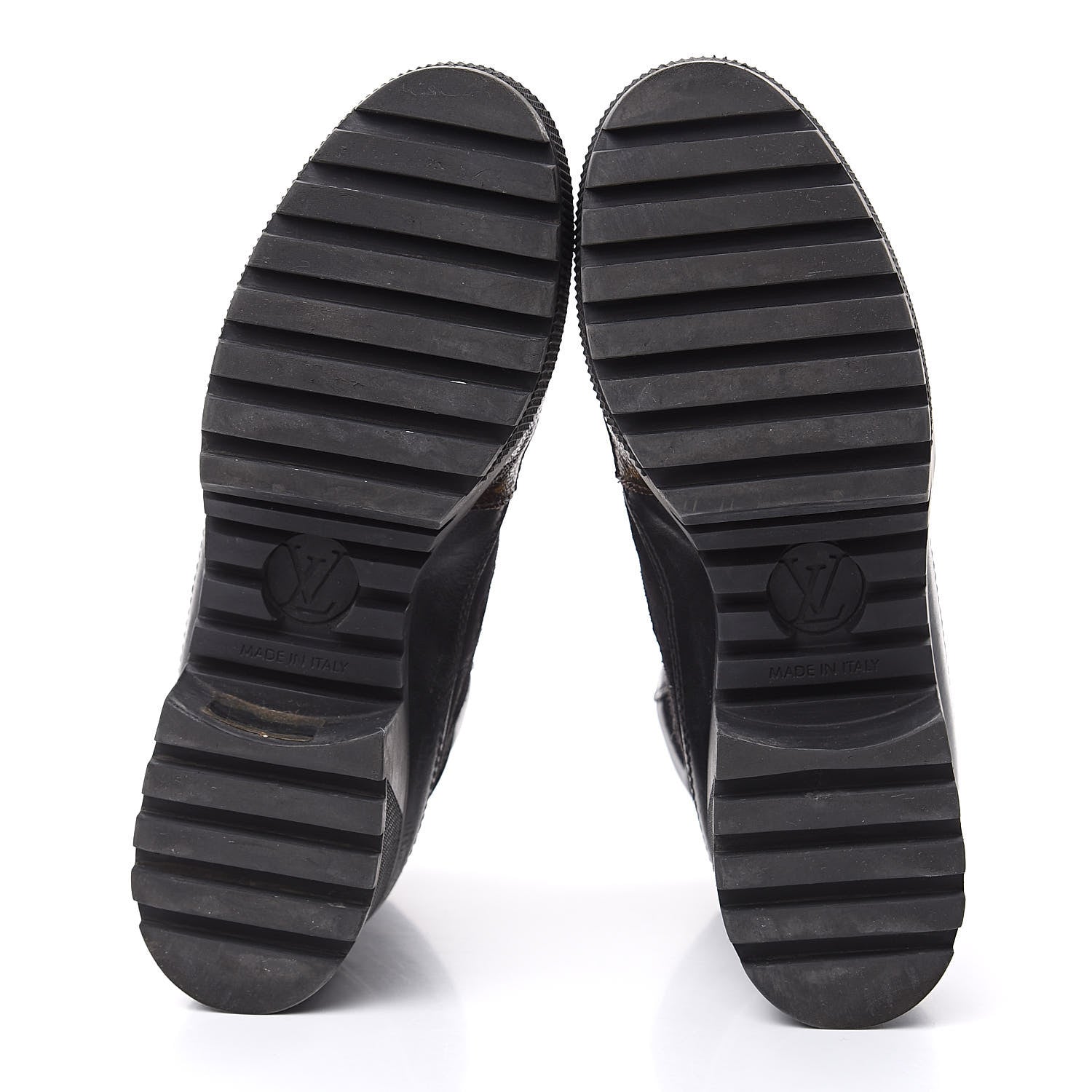 Louis Vuitton Suede Calfskin Monogram Checkpoint Platform Desert Boots 37 Black 6 of 14