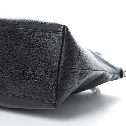 Chanel Caviar Large CC Shoulder Bag Black 9 of 13