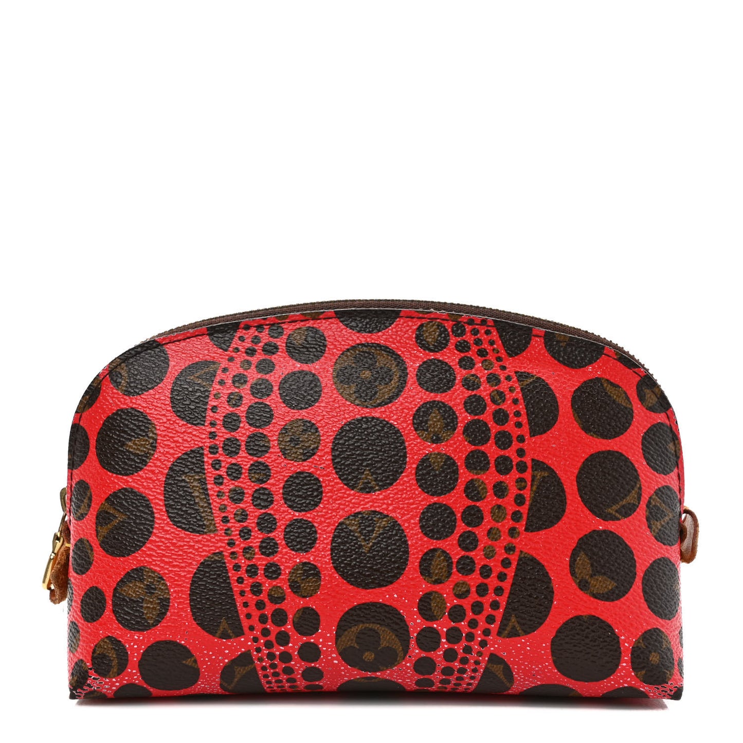 Monogram Kusama Pumpkin Dots Cosmetic Pouch Red