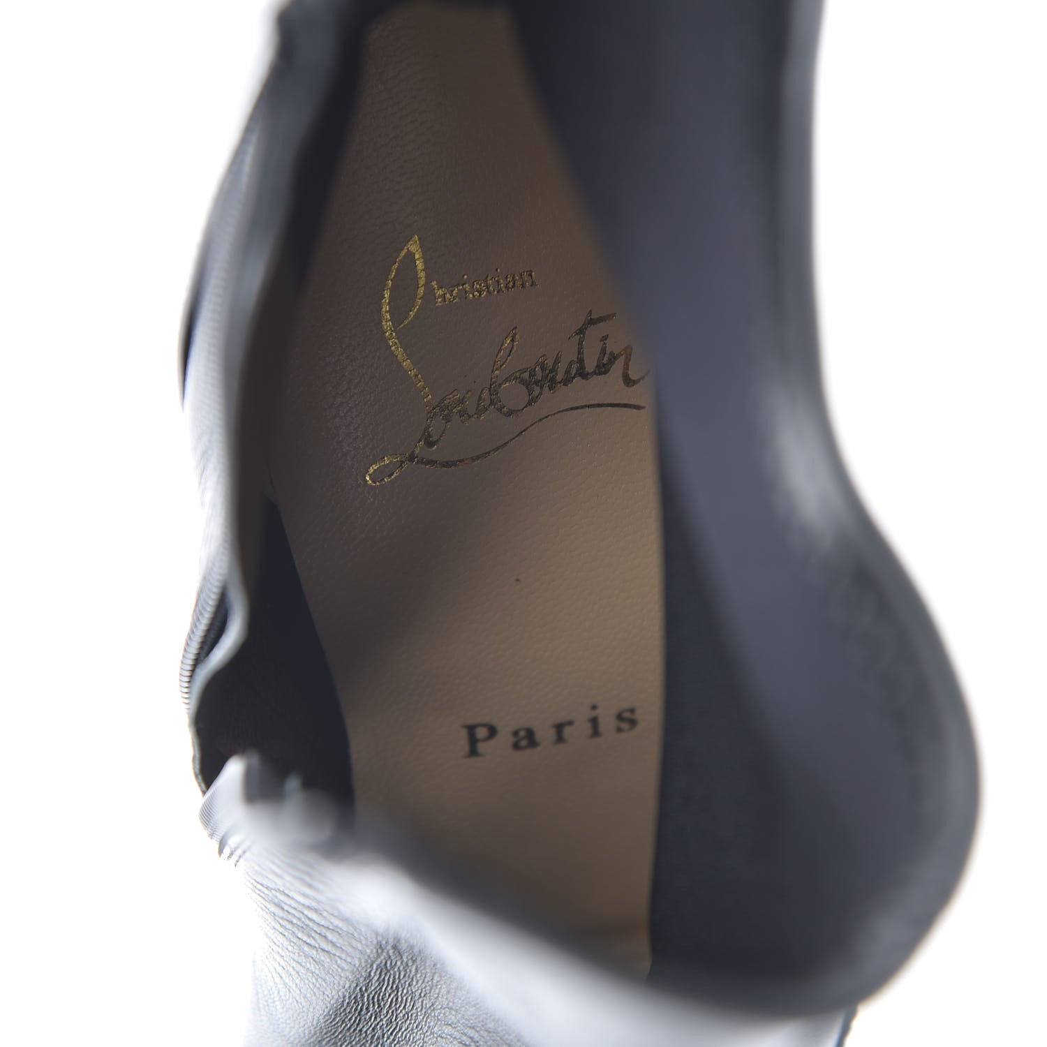 Christian Louboutin Patent Bibooty Ankle Boots 38 Black 7 of 8