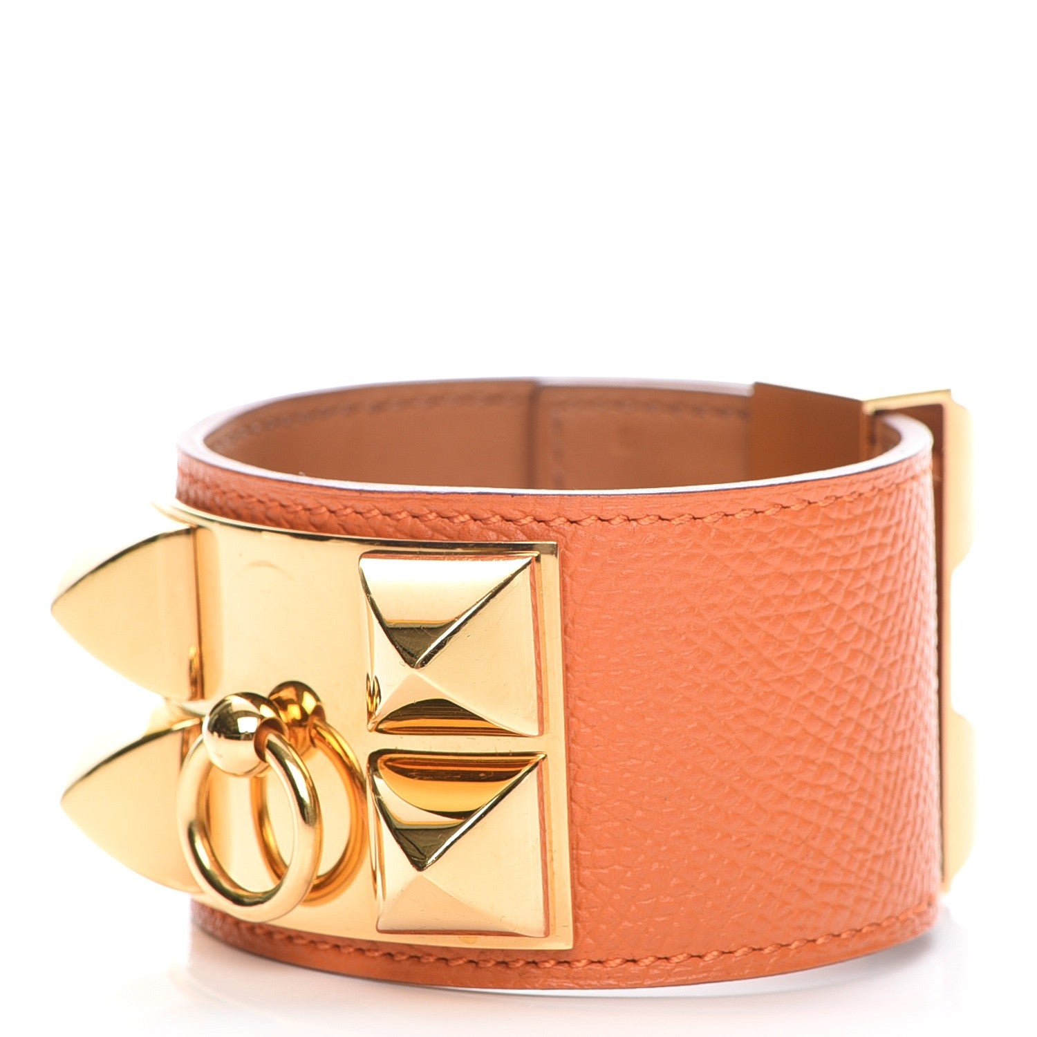 Hermes Epsom Collier de Chien CDC Bracelet S Orange 1 of 8