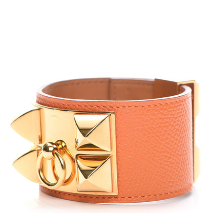 Hermes Epsom Collier de Chien CDC Bracelet S Orange 1 of 8