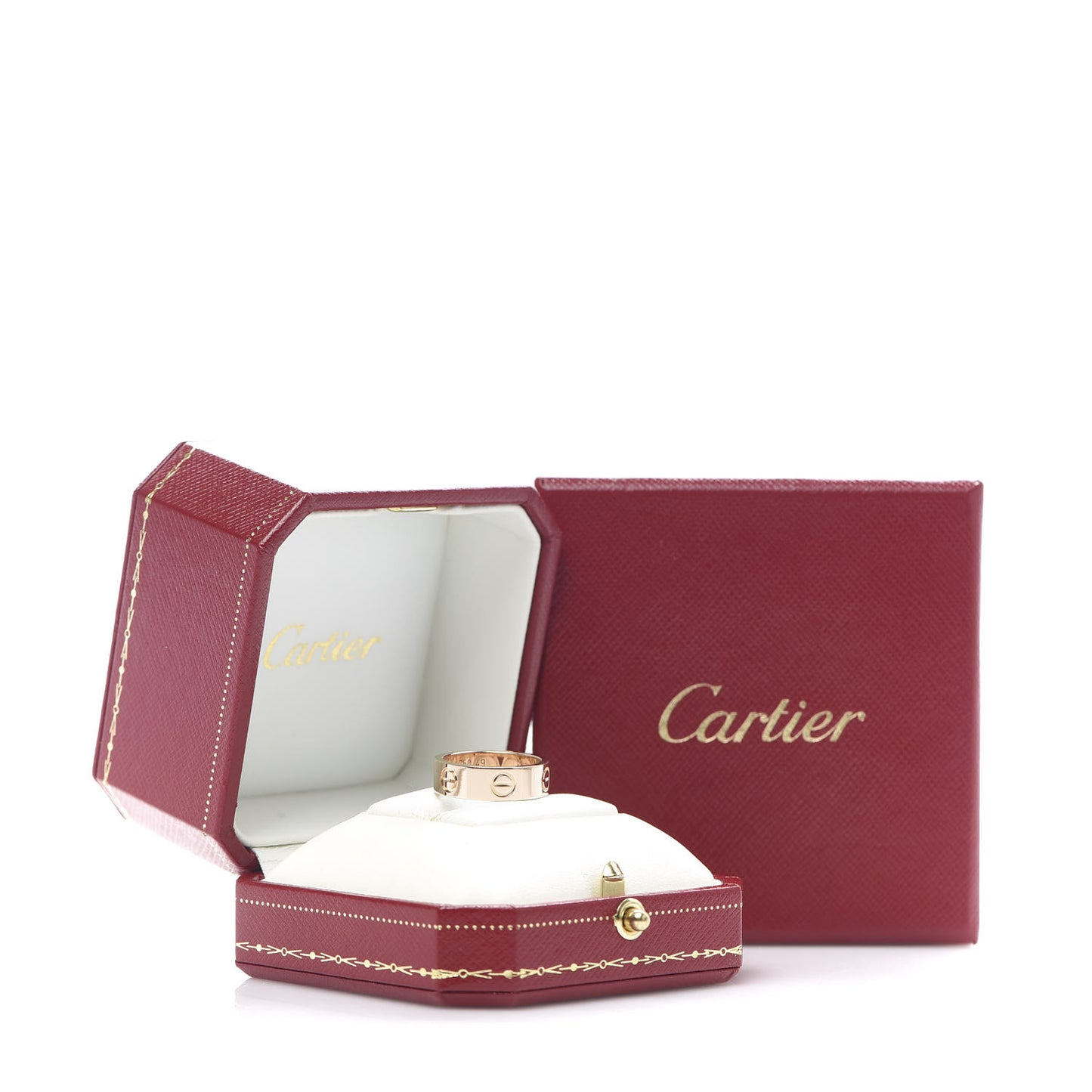 18K Pink Gold 5.5mm LOVE Ring 49 5
