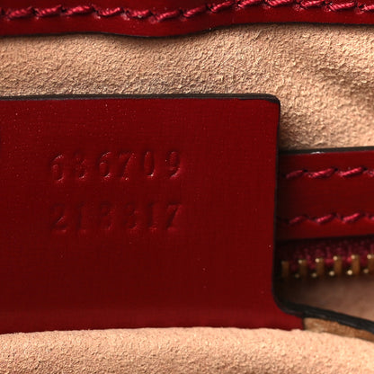 Gucci Boarded Dyana Lux Calfskin Small Jackie 1961 Hobo New Cherry Red 7 of 11