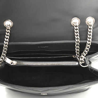 Saint Laurent Calfskin Y Quilted Monogram Medium Loulou Chain Satchel Earth 5 of 11