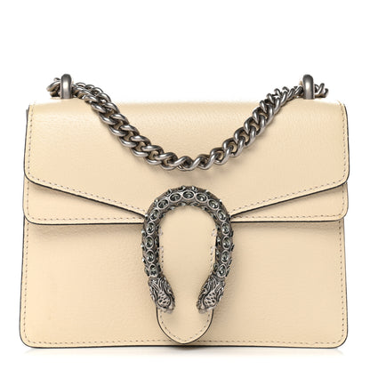 Gucci Textured Calfskin Crystal Mini Dionysus Shoulder Bag Mystic White 1 of 12