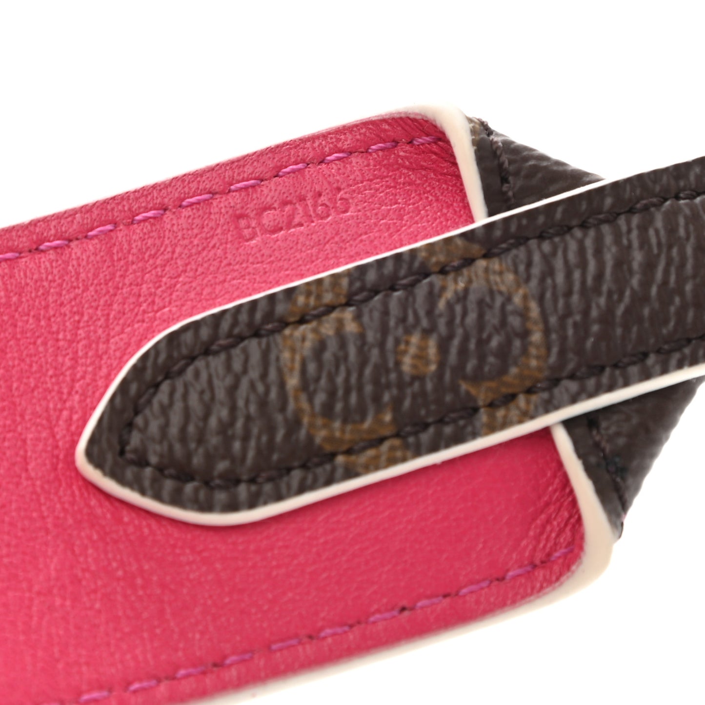Monogram Bandouliere Shoulder Strap Hot Pink