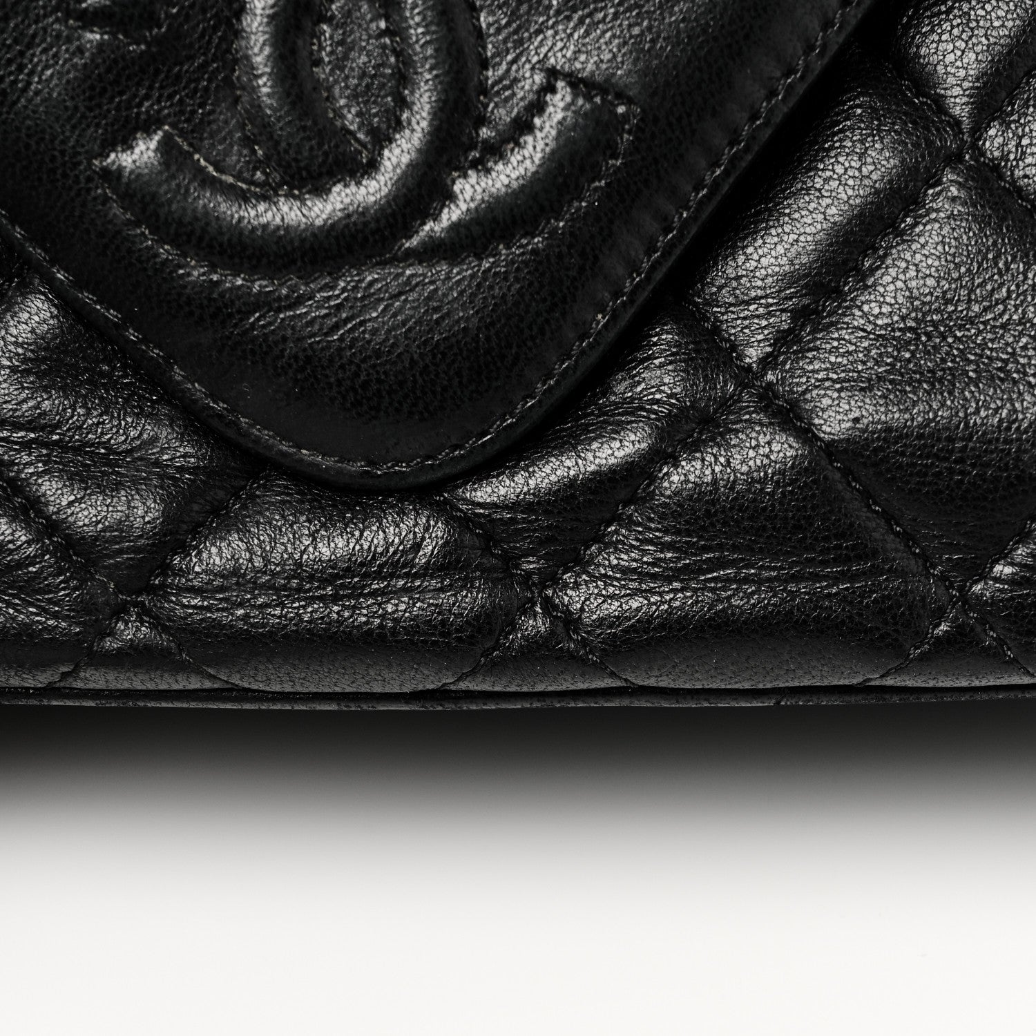 Chanel Lambskin Quilted CC Tassel Camera Case Black 14 of 14