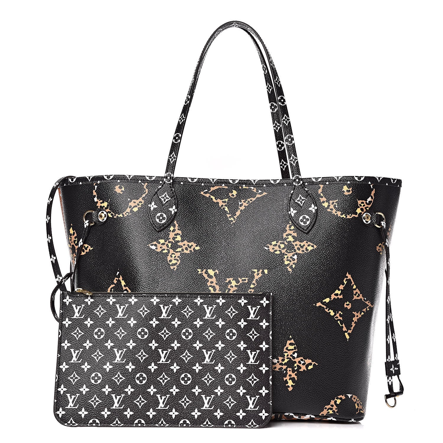 Louis Vuitton Monogram Giant Jungle Neverfull MM Black 1 of 10