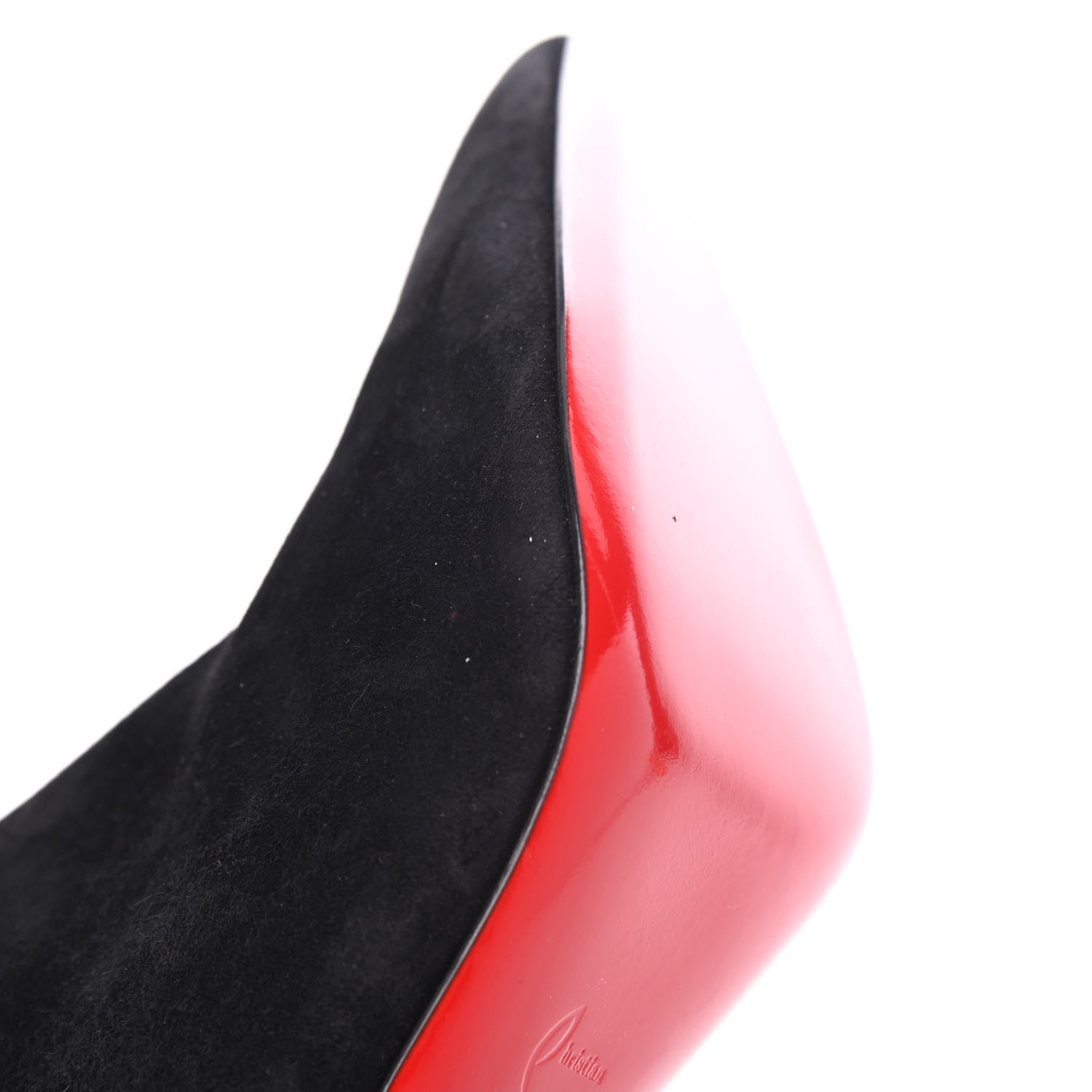 Christian Louboutin Veau Velours Eloise Booty 85 Ankle Boots 41 Black 12 of 23