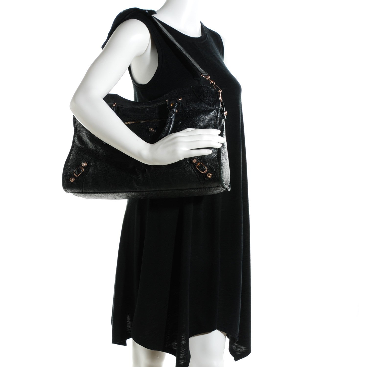 Balenciaga Agneau Giant 12 Rose Gold Hardware City Black 2 of 7