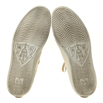 Gucci Calfskin GG Tennis Embossed Mens Ace Sneakers 10.5 Mystic White 5 of 8