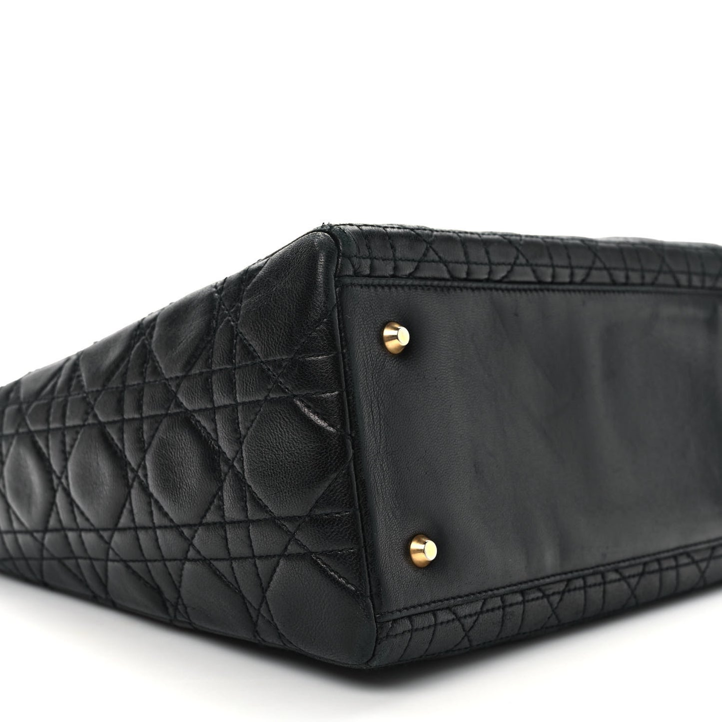 Lambskin Cannage Medium Lady Dior Black