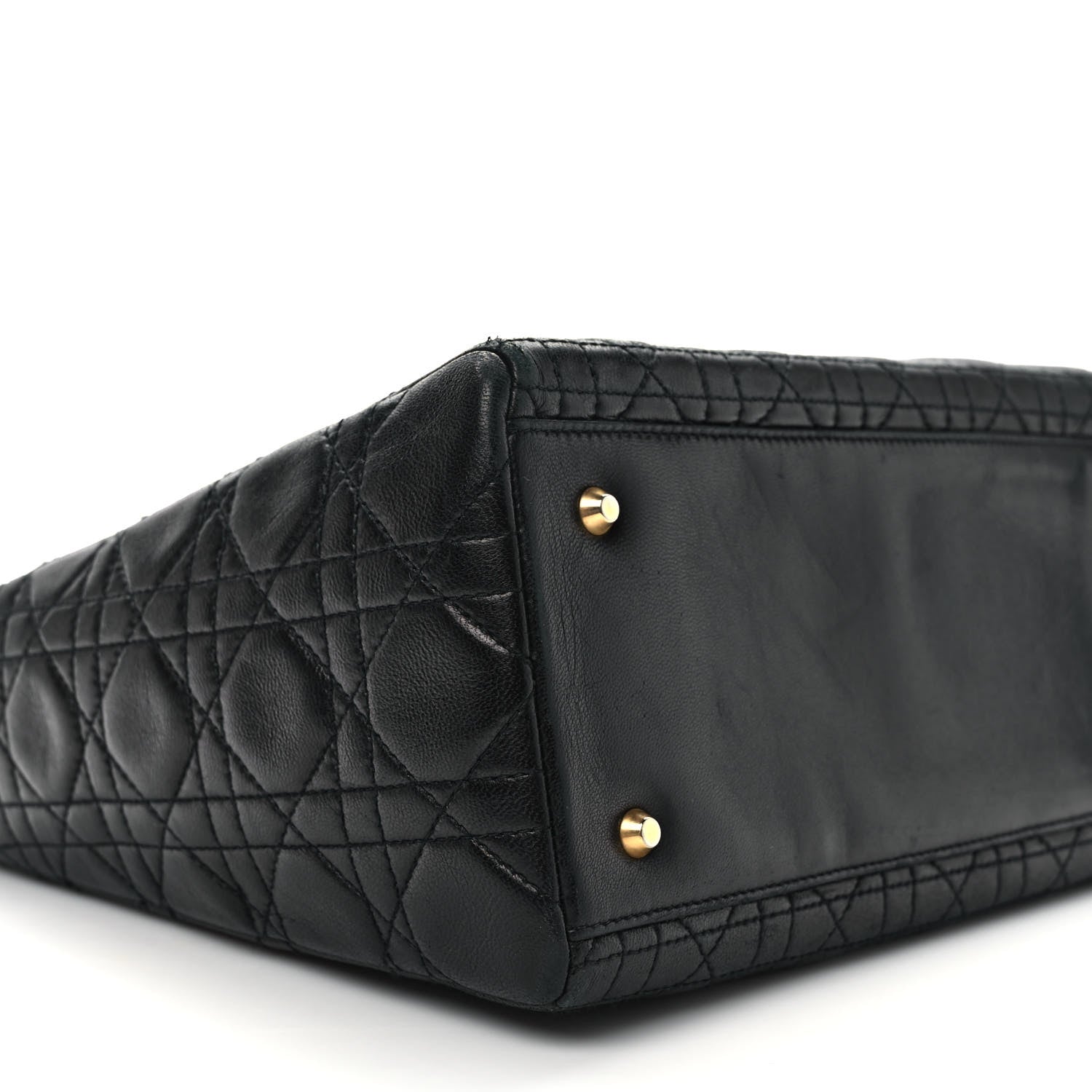 Christian Dior Lambskin Cannage Medium Lady Dior Black 8 of 13