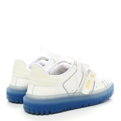 Christian Dior Calfskin Clear Rubber Dior-ID Platform Sneakers 36 White Deep Blue 4 of 9
