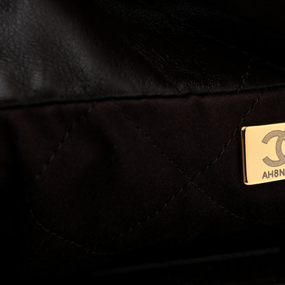 Chanel Shiny Calfskin Quilted Small Chanel 22 Dark Brown 8 of 11