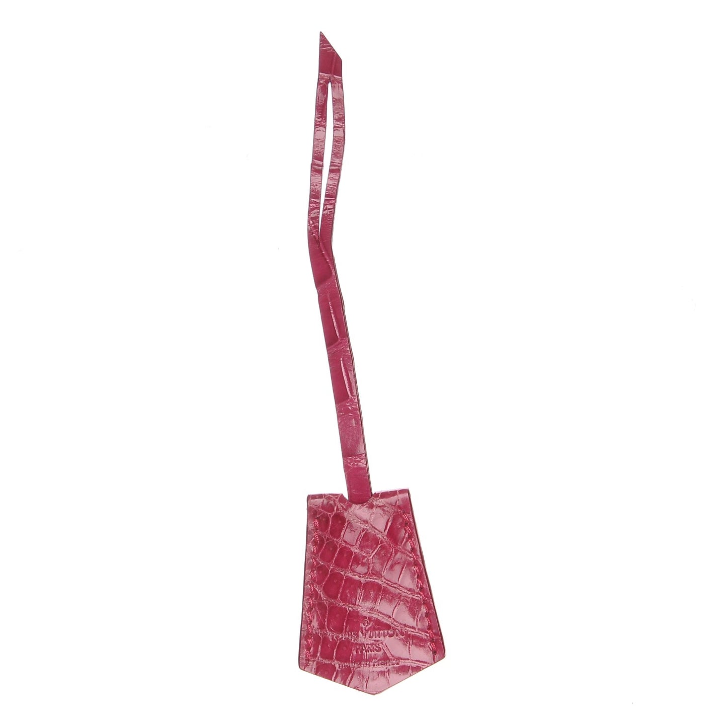 Crocodile Clochette Key Bell Holder Fuchsia
