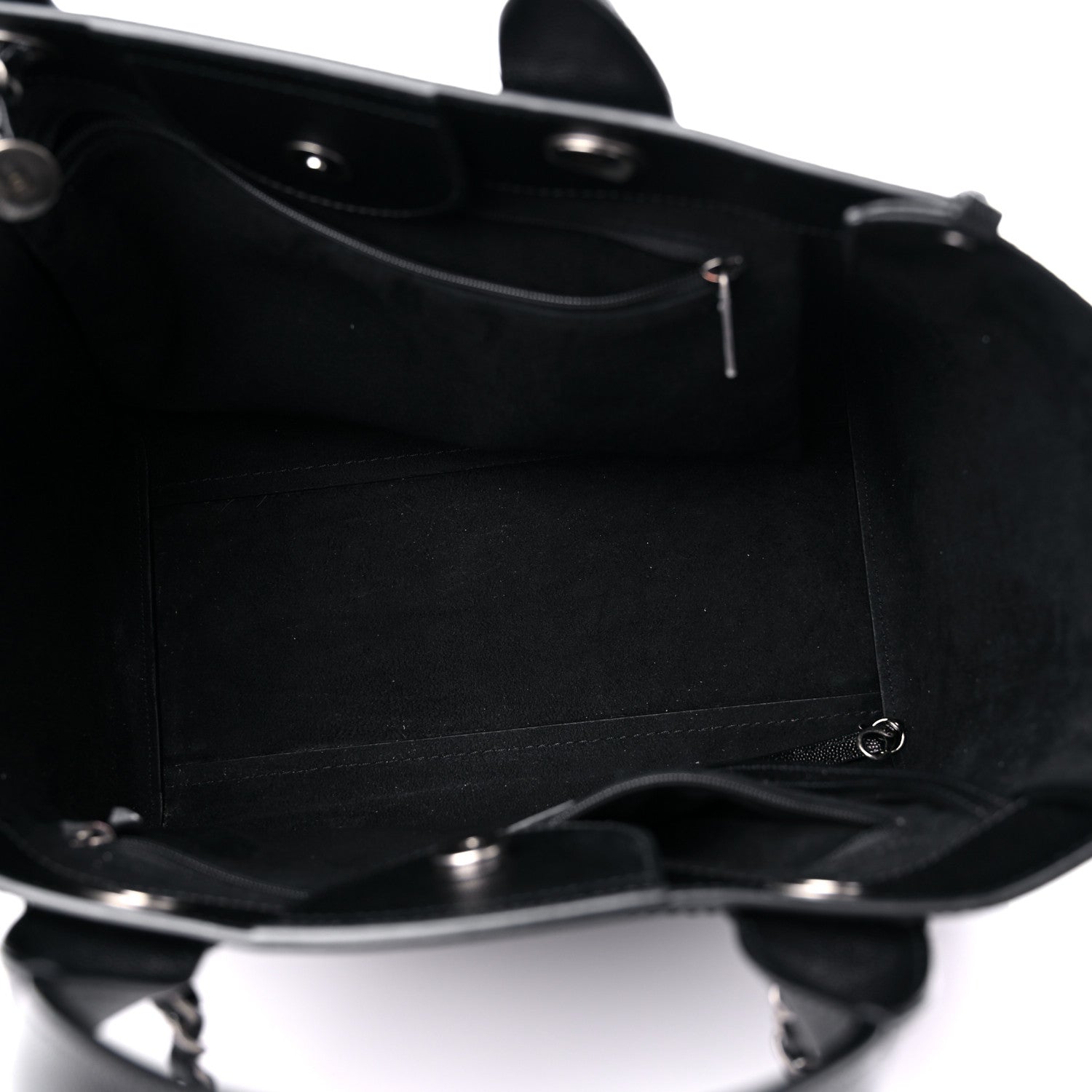 Chanel Caviar Small Studded Deauville Tote Black 5 of 9