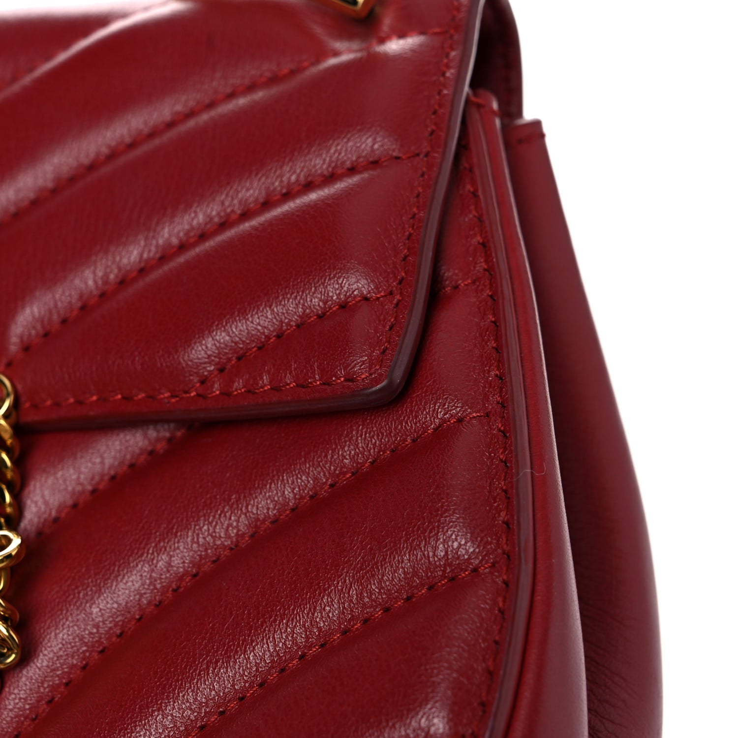 Chloe Calfskin Quilted Mini Drew Bijou Shoulder Bag Red 22 of 22