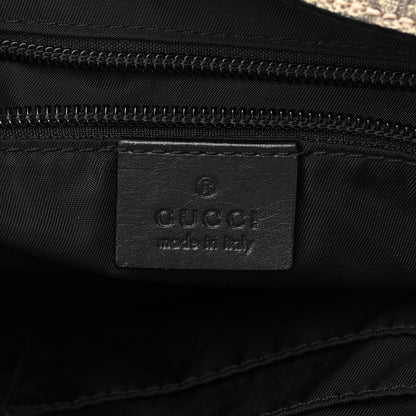 Gucci GG Supreme Monogram Web Flap Messenger Bag Black 6 of 15