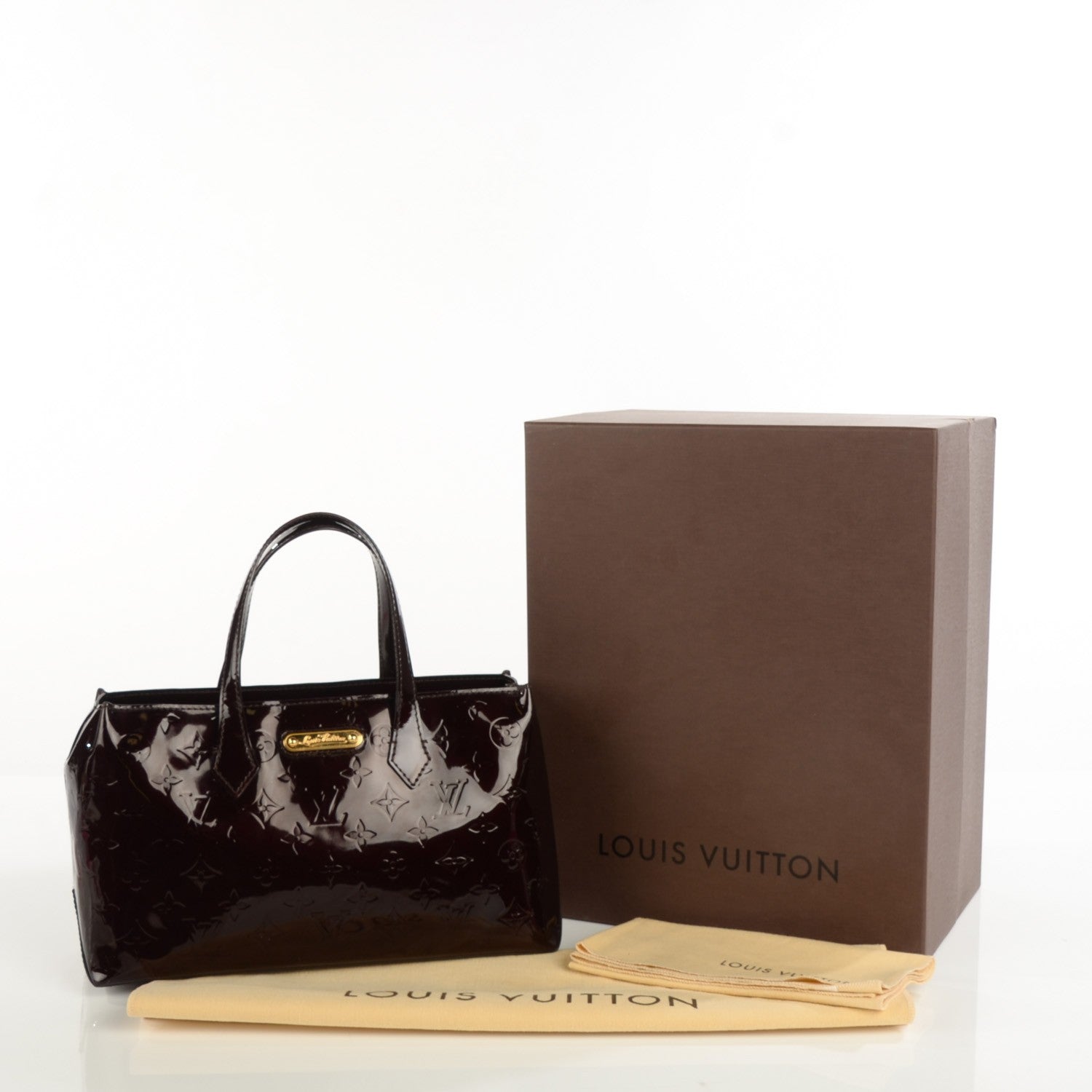 Louis Vuitton Vernis Wilshire PM Amarante 8 of 8