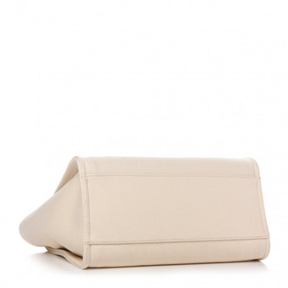 Chanel Canvas Pearl Medium Deauville Tote Ecru Beige 4 of 10