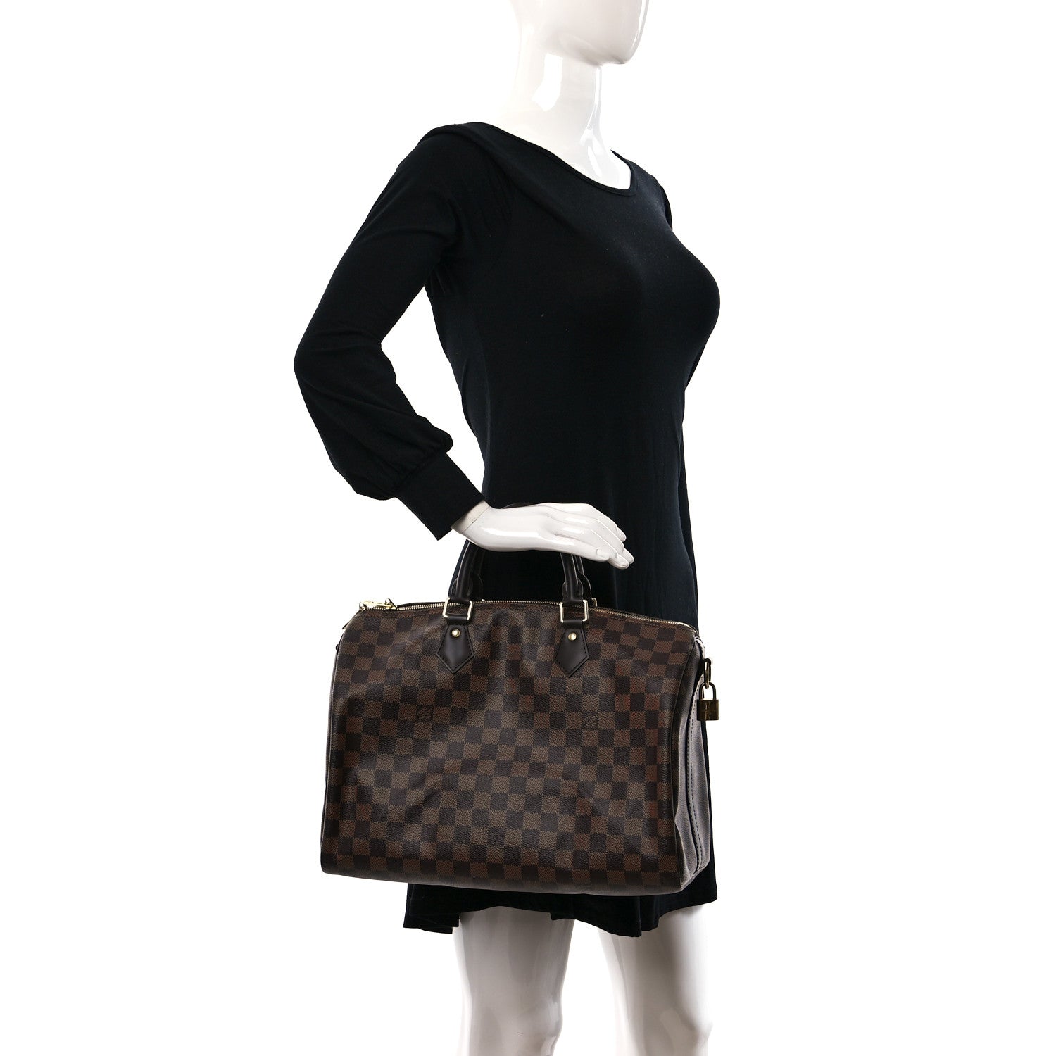 Louis Vuitton Damier Ebene Speedy Bandouliere 35 2 of 8
