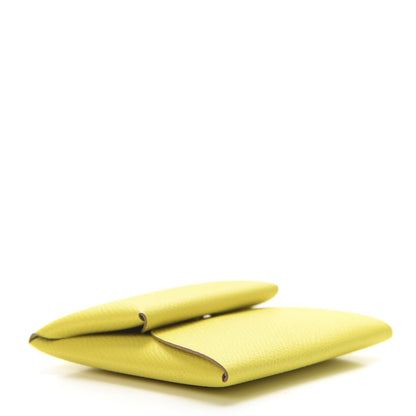 Hermes Epsom Bastia Coin Purse Lime 4 of 7