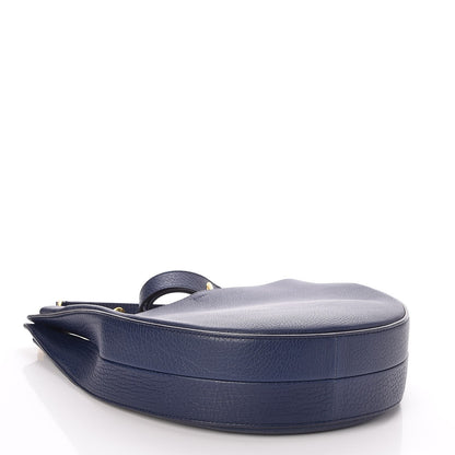 Celine Supple Calfskin Small Hobo Ink Blue 4 of 7