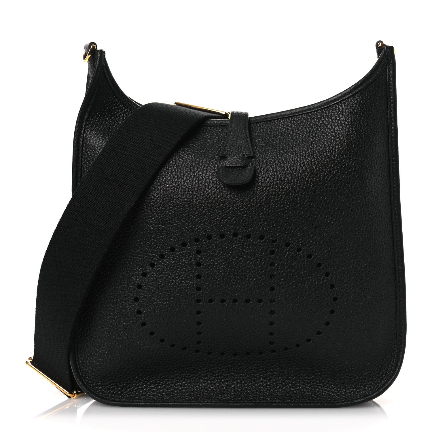 Hermes Taurillon Clemence Evelyne III PM Black 1 of 12