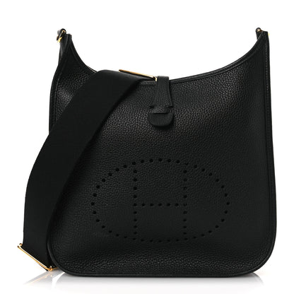 Hermes Taurillon Clemence Evelyne III PM Black 1 of 12