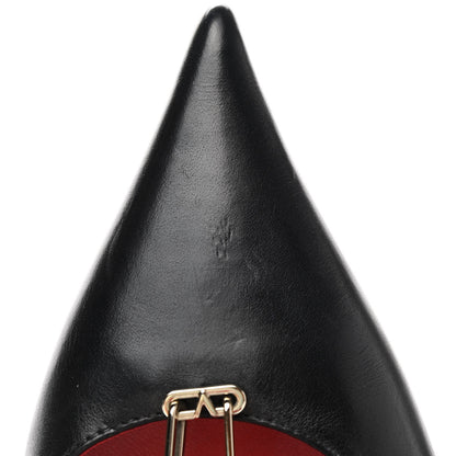 Valentino Garavani Smooth Calfskin Chain Slingback Pumps 37 Black 10 of 10