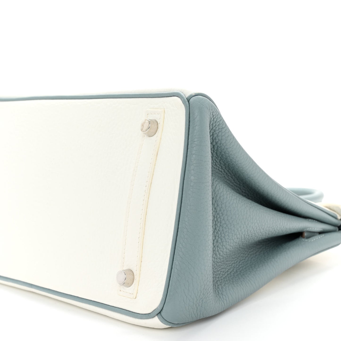 Togo Horseshoe Birkin 30 White Ciel