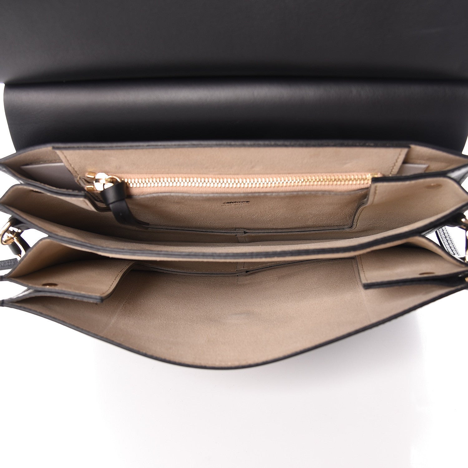 Chloe Suede Calfskin Medium Faye Shoulder Bag Black 5 of 11