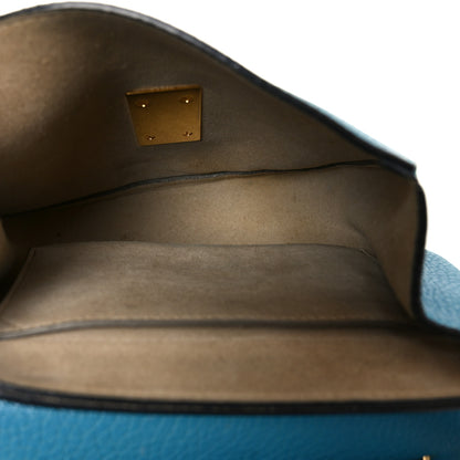 Chloe Grained Lambskin Mini Drew Shoulder Bag Sky Blue 5 of 9