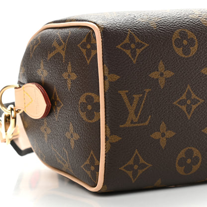 Louis Vuitton Monogram Speedy Bandouliere 20 Black 7 of 8