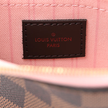 Louis Vuitton Damier Ebene Neverfull MM GM Pochette Rose Ballerine 6 of 8