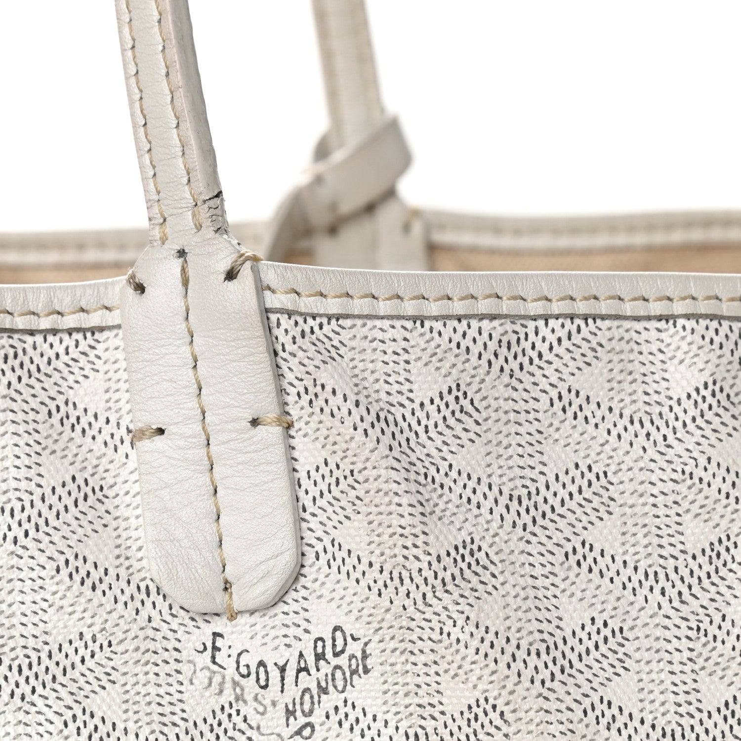 Goyard Goyardine Saint Louis GM White 8 of 10