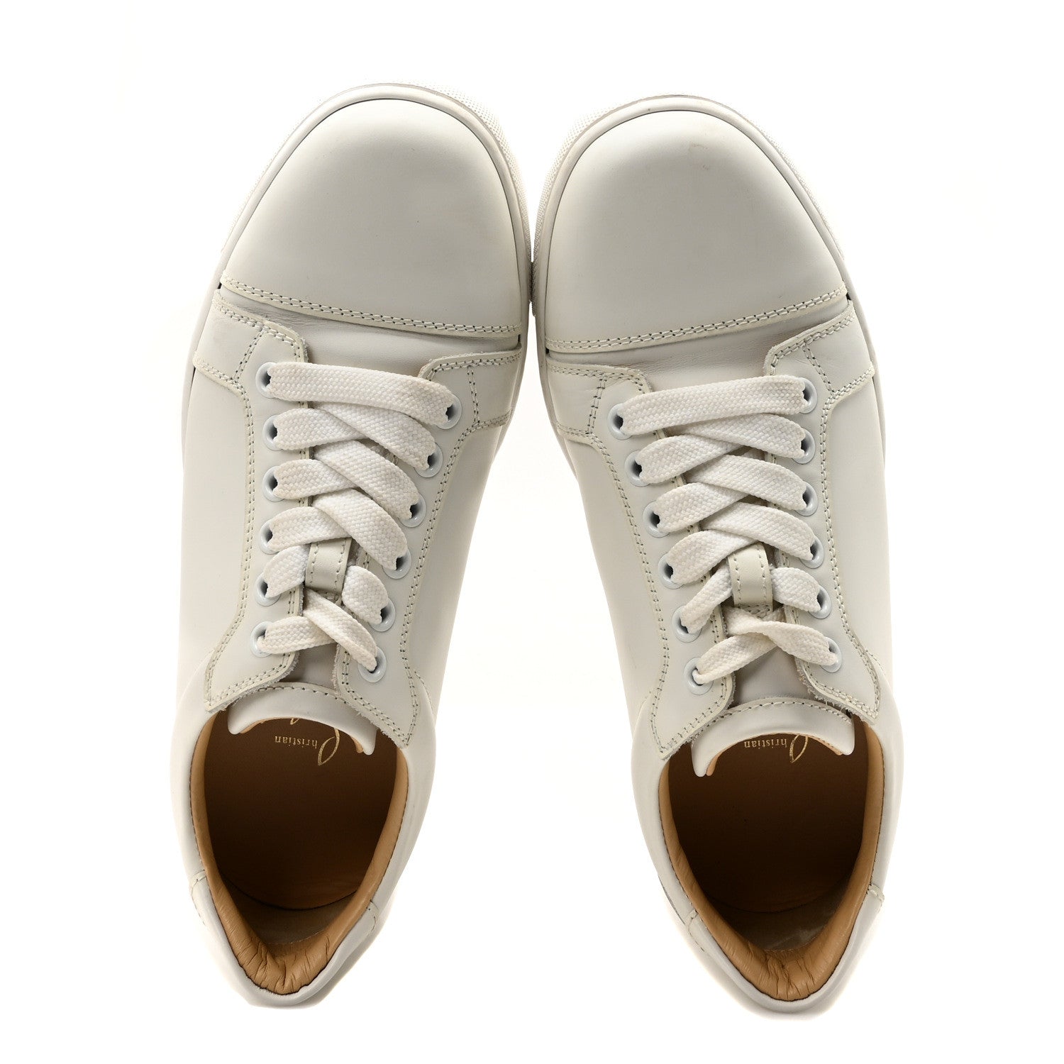Christian Louboutin Calfskin Vieira Flat Sneakers 36 White 2 of 7