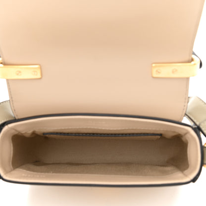 Chloe Shiny Calfskin Mini C Double Carry Blue Beige 5 of 9