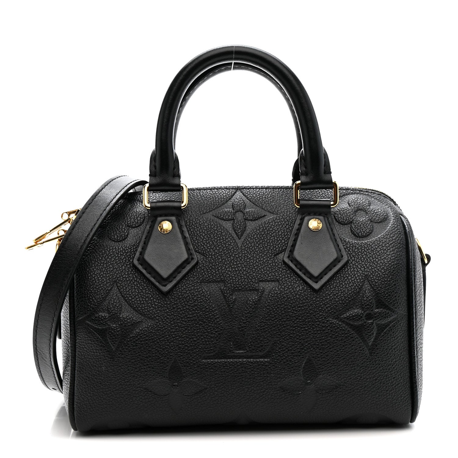 Louis Vuitton Empreinte Monogram Giant Speedy Bandouliere 20 Black 1 of 9