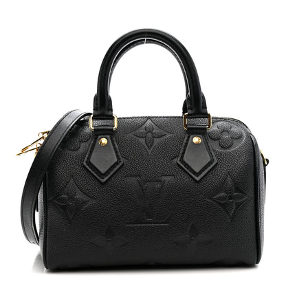Louis Vuitton Empreinte Monogram Giant Speedy Bandouliere 20 Black 1 of 9