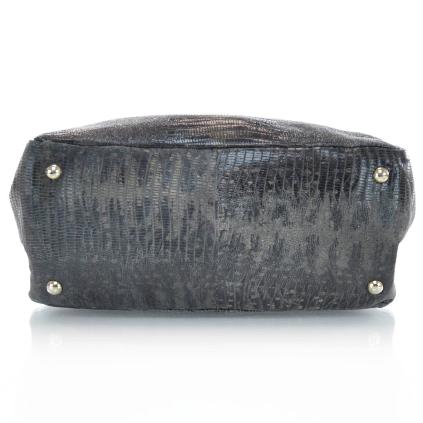 Lizard Embossed Patent Radiant Hobo