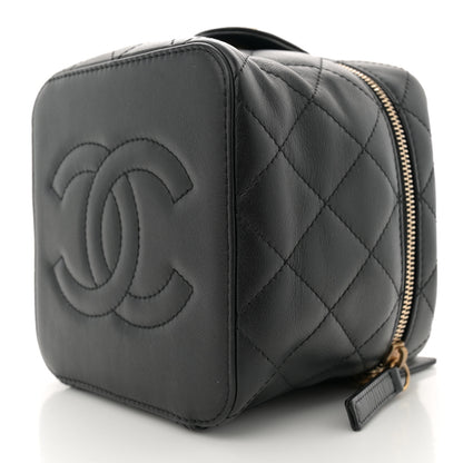 Chanel Calfskin Quilted Small Vanity Case With Chain Black 11 of 11