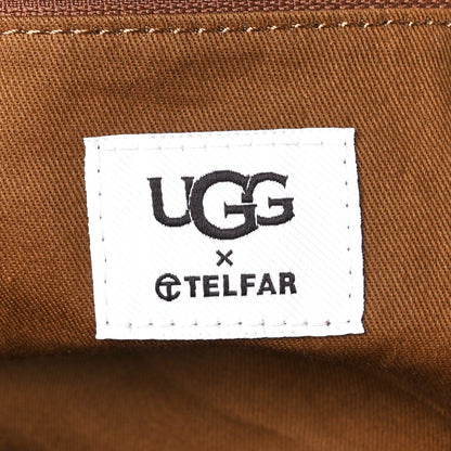 Telfar X UGG Suede Shearling Medium Shopping Bag Chestnut 8 of 13