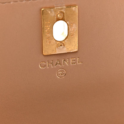 Chanel Calfskin Quilted Perfect Fit Wallet On Chain WOC Beige 6 of 16