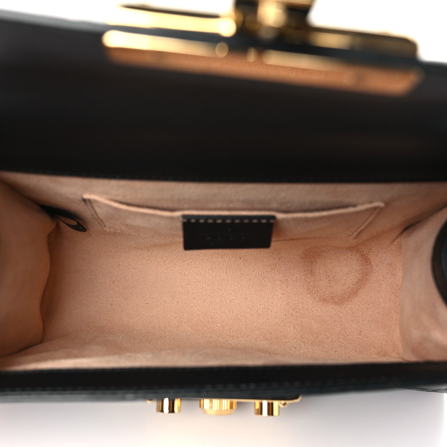 Guccissima Small Padlock Shoulder Bag Black