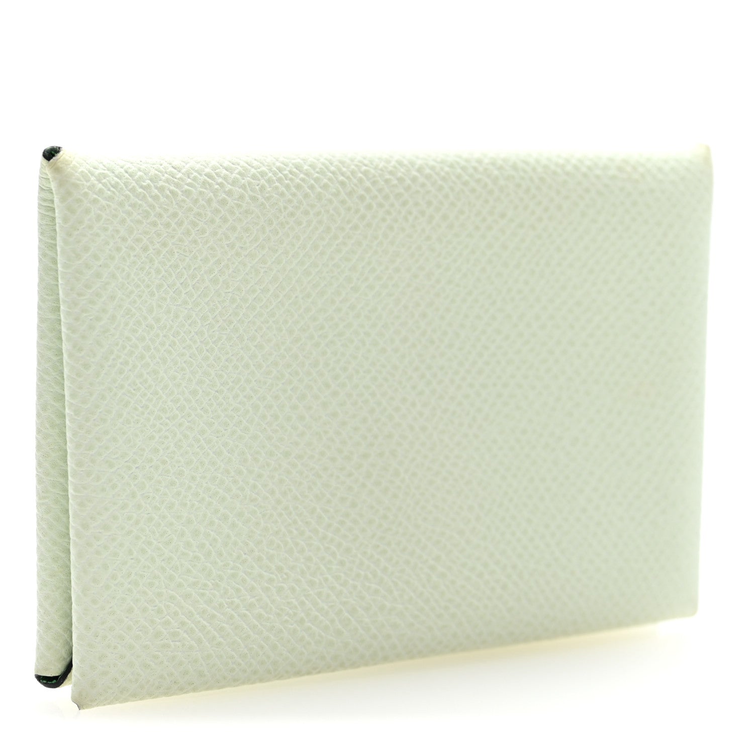 Hermes Epsom Verso Calvi Card Case Vert Fizz Vert Yucca 3 of 7