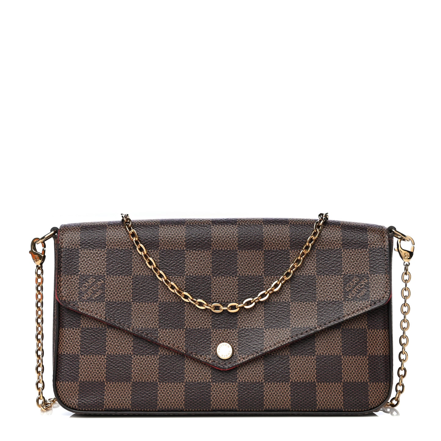 Damier Ebene Pochette Felicie Chain Wallet