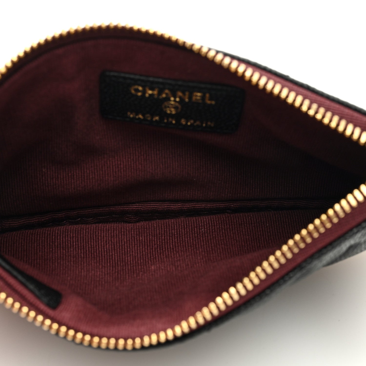Chanel Caviar Quilted Small Cosmetic Case Black 5 of 7